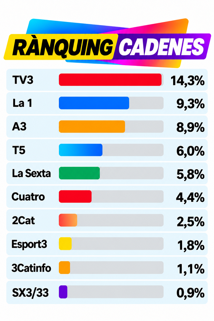 Rànquing de cadenes de televisió (2)